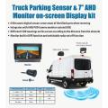 Truck Parking Sensor & 7" AHD Monitor on-Screen Display Kit
