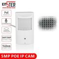 ENSTER Covert POE IP Camera Audio High Sensitivity Microhphone Wide View Support Motion Detection