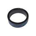 RFID Ceramic Ring, Black, Customized Pattern, Non-directional Reading, ATA5577, 125kHz, R/W