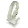 RFID Silicone Rubber Wristband, w/ Pin-and-Tuck Closure, Gray, NXP NTAG213, R/W, W3R-670G-0N