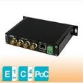 OT Systems ET1200CPp-RS4: Receiver of 4 port Coax to 1-port 10/100/1000Mbps Ehternet with PoC