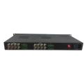 16 channels SDI fiber optic extender compatible with ASI TS stream