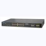16-Port 10/100/1000Mbps 802.3at PoE + 4-Port Gigabit TP / SFP Combo Managed Switch(WGSW-20160HP)