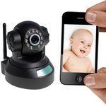 H.264 HD 720P Pan/Tilt wifi IP camera with QR scanning code, iPhone/Android immediate scan and view