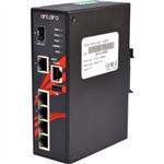 LMP-0601G-SFP-24 6-Port Industrial PoE+ Gigabit Managed Ethernet Switch,12~36VDC