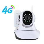 Indoor 4G Wireless and wired 128G SD two ways audio PTZ P2P Smart Camera 