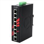 8-Port Industrial PoE+ Unmanaged Ethernet Switch (LNP-0800G-24-E-T)