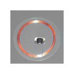 RFID Coin Tag with 30mm OD, Clear, PVC, I CODE SLI