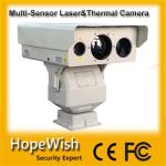 ultra long range multi-sensor PTZ infrared day/night laser and thermal surveillance camera