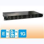 OT Systems ET162162-S: Industrial Rack-mount 16-ch Gigabit SFP Ethernet Media Converter