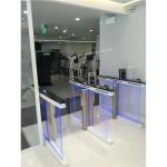 2022 face recognition glass turnstile speed gate in UAE