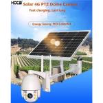 1920X1080p 2MP Solar 4G 5xzoom PTZ SD Dome Camera with Two Ways Audio and APP