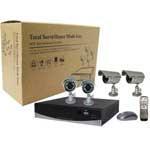 Economic to Advanced DVR with 4 IR Cameras and BNC cabling (K540PA / K404PA)