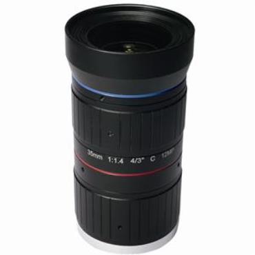 License Plate LPR ITS C mount 4/3 inch manual iris 25mm 12MP F1.4  lens