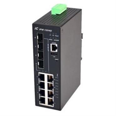 iConnectron IPM-1204G 8 Ports Management PoE+ Switch