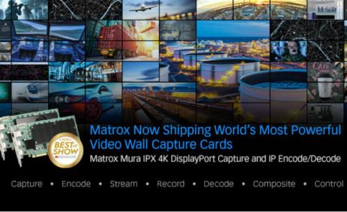 Matrox now shipping DisplayPort video wall capture cards
