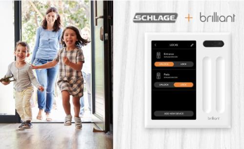 Brilliant and Schlage announce integration for seamless smart home