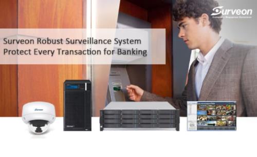 Surveon surveillance system protects every transaction for banking
