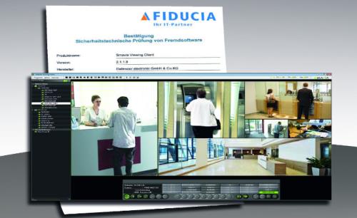 Smavia Viewing Client software by Dallmeier certified by Fiducia