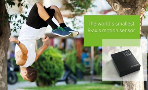 Bosch Sensortec launches tiny and low-power 9-axis motion sensor BMX160 for smartphones and wearables