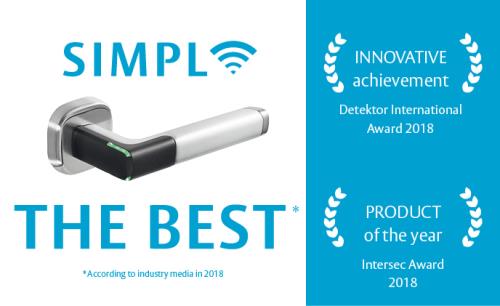 Why does the Aperio H100 access control handle keep winning industry awards?