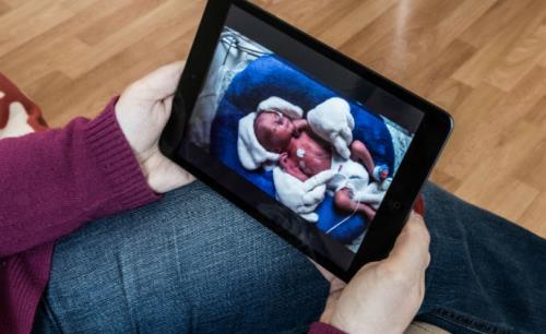 Bond between family and newborn strengthened with IP cameras