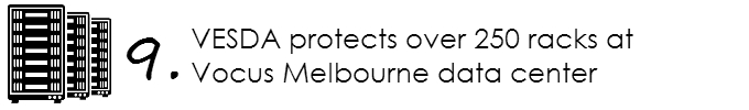 VESDA protects over 250 racks at Vocus Melbourne data center