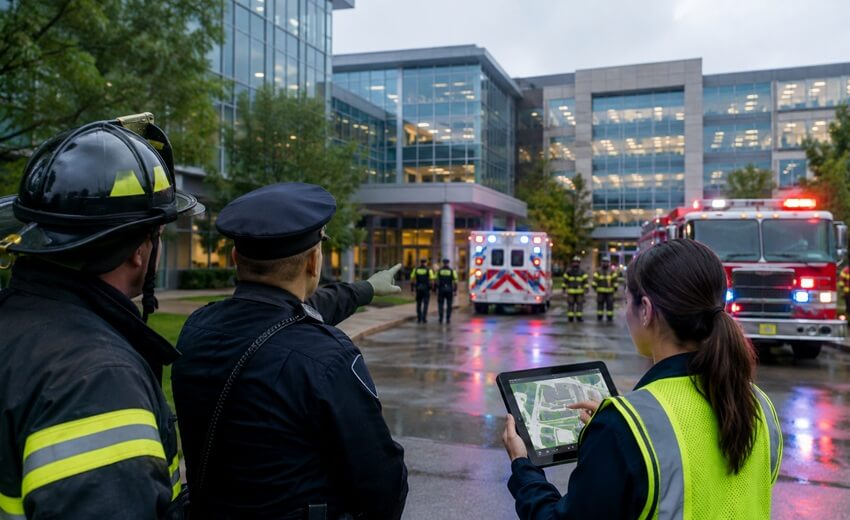 Getting first responders to the right place, faster on the corporate campus