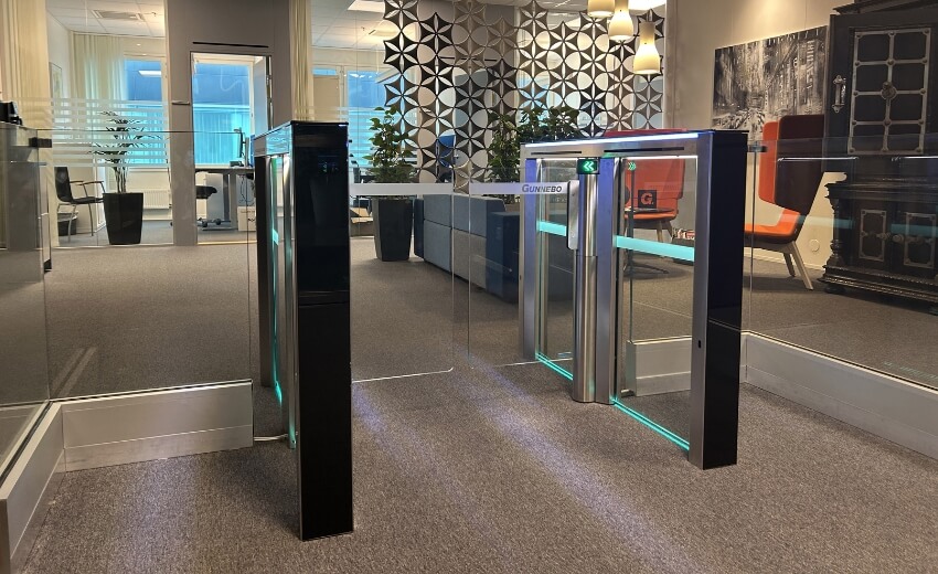Gunnebo styles out entrance control at headquarters with world first installation  