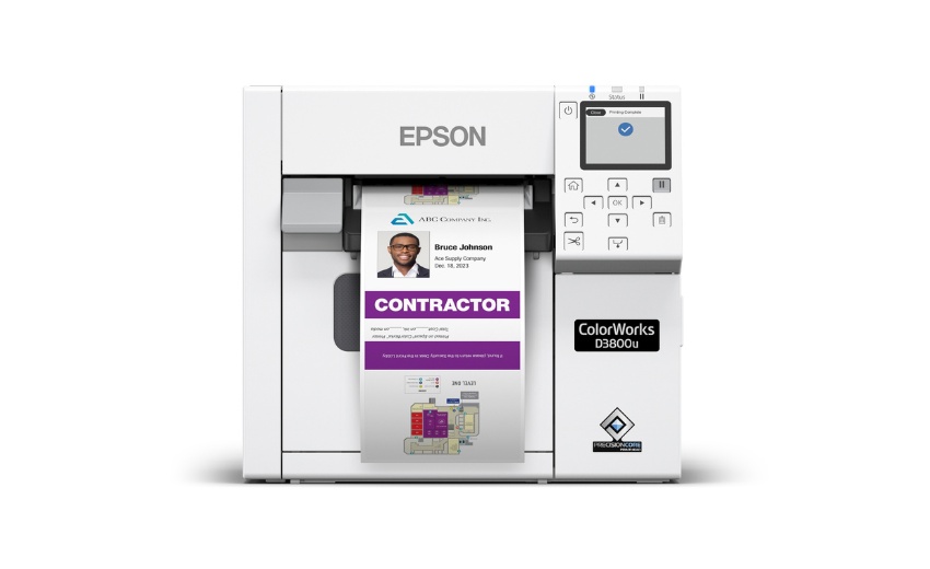 Epson introduces affordable ColorWorks Color Label and Badge Printer for visitor management and low-volume applications