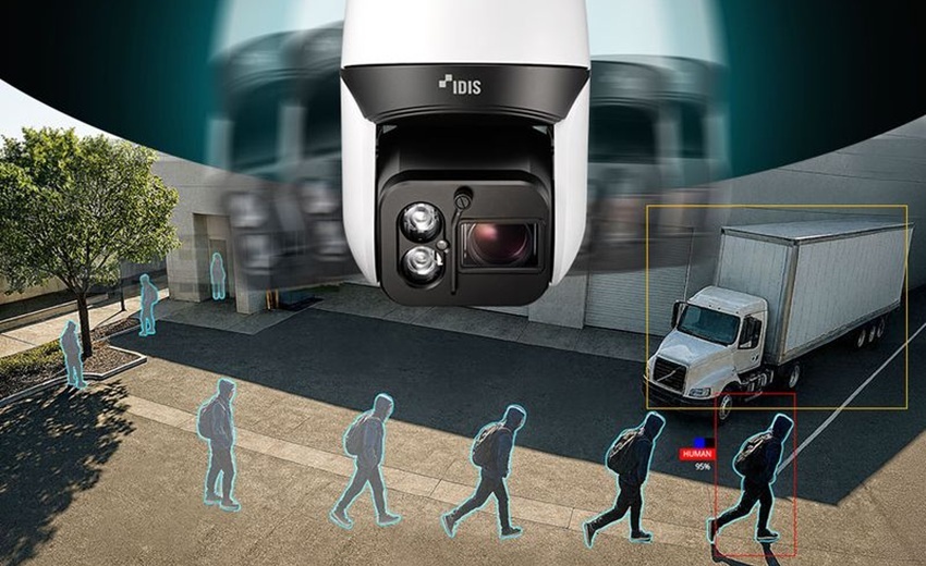 IDIS PTZ cameras with AI-powered auto-tracking for enhanced surveillance in multiple settings