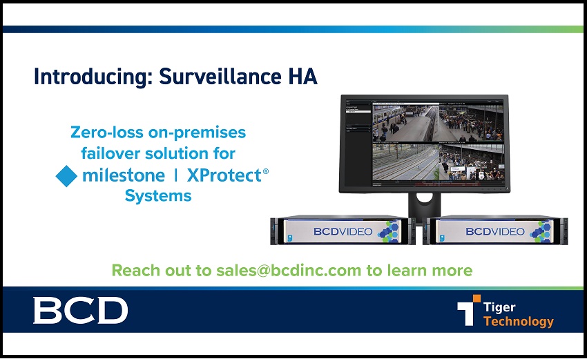 BCD partners with Tiger Technology to deliver Zero-loss failover for Milestone XProtect