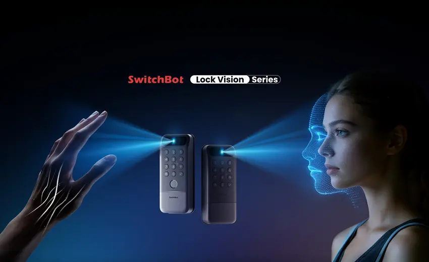 SwitchBot launches Lock Vision Series, the world's first smart deadbolt locks with 3D structured-light facial recognition