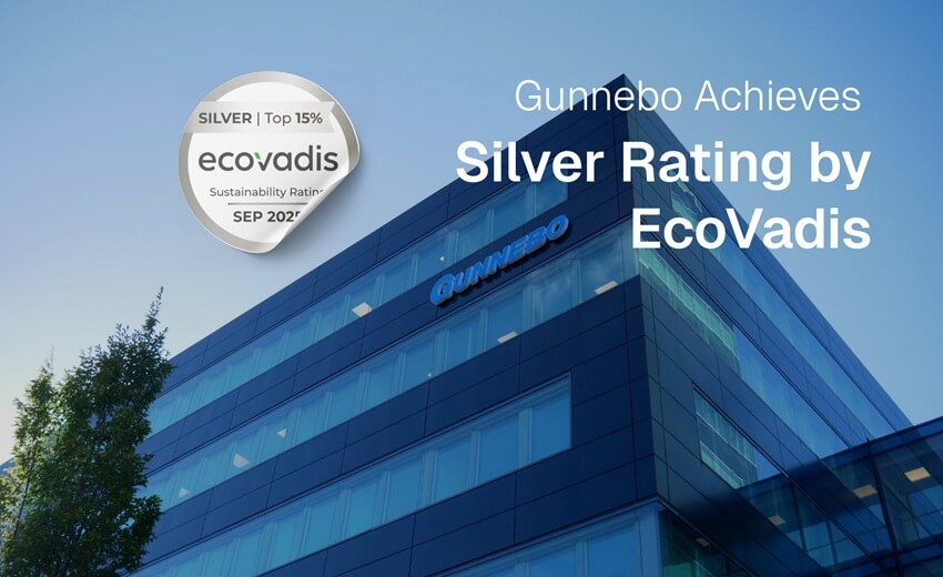 Gunnebo achieves Silver Rating by EcoVadis