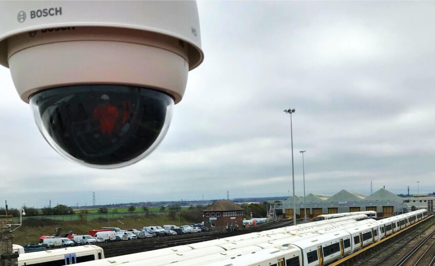 Unmanned train depots secured by Bosch video analytics solutions