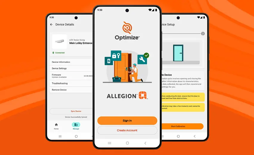 LCN Senior Swing first to utilize newly released Allegion Optimize mobile application LCN Senior Swing first to utilize newly released Allegion Optimize mobile application