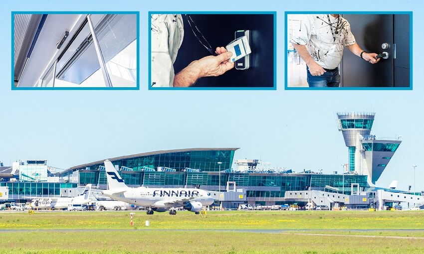 A full suite of connected access solutions from ASSA ABLOY secure Helsinki Airport