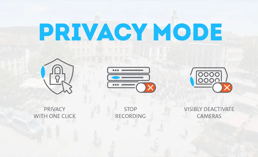 Privacy Mode from Dallmeier: Easy, visible, system-wide privacy control