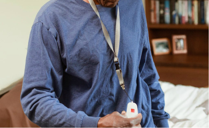 Smart sensors and buttons serve the elderly at home today