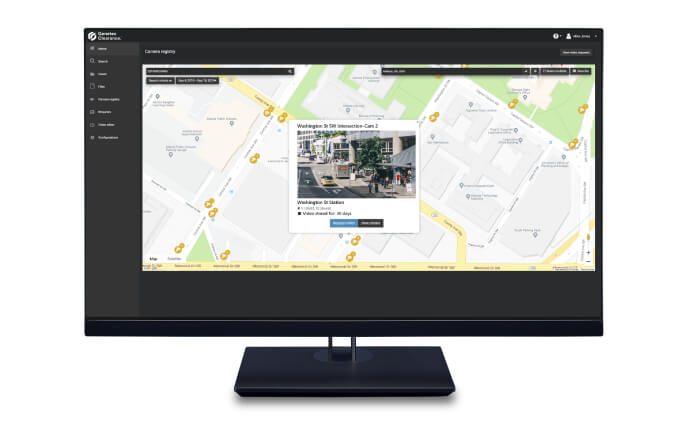 New camera registry module in Genetec Clearance simplifies video sharing