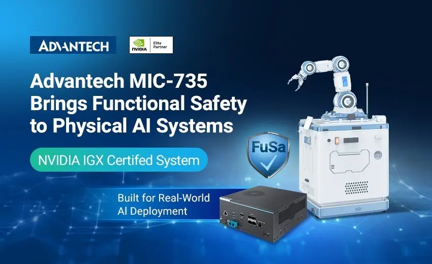 Advantech MIC-735 brings functional safety to physical AI systems