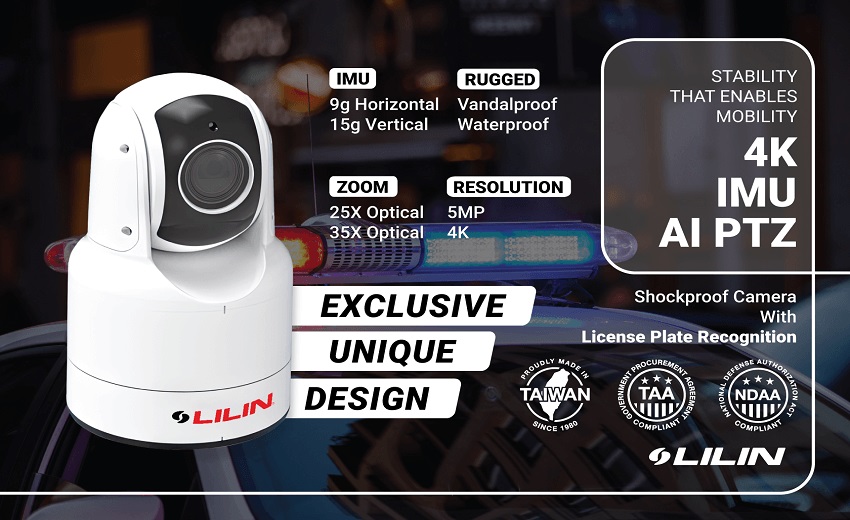 LILIN announces the world’s first shockproof LPR PTZ cameras