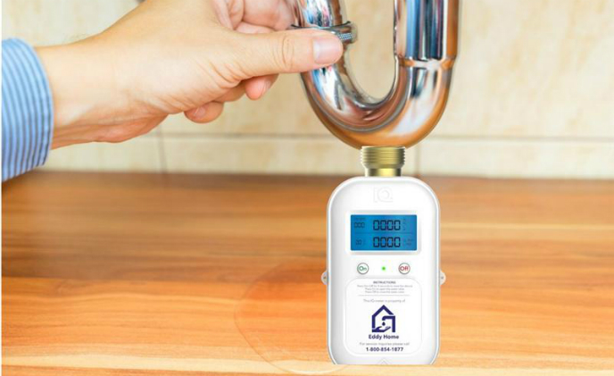 Eddy Home's smart meter monitors water use in households and protects against floods and leaks