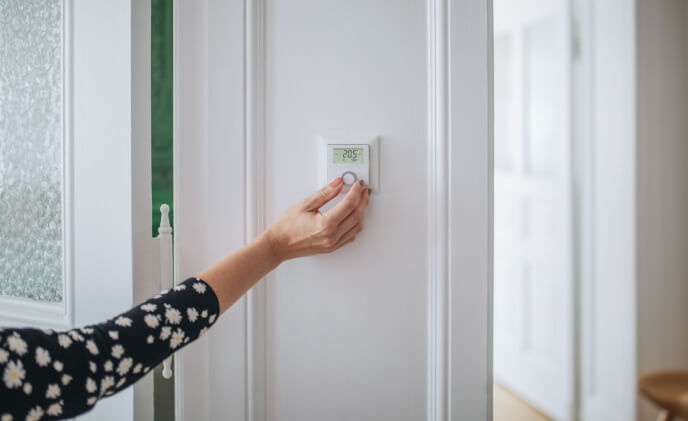 The Bosch Smart Home room thermostat underfloor heating