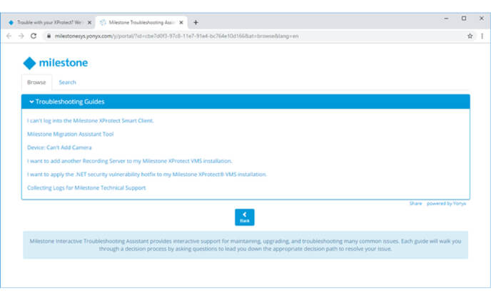 Milestone Systems introduces the XProtect The XProtect Troubleshooting Assistant