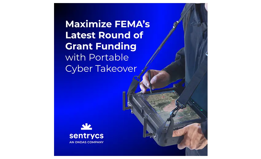 Sentrycs offers Ranger a portable C-UAS Solution with mitigation capabilities for less than $100,000 helping states maximize FEMA's latest round of grant funding