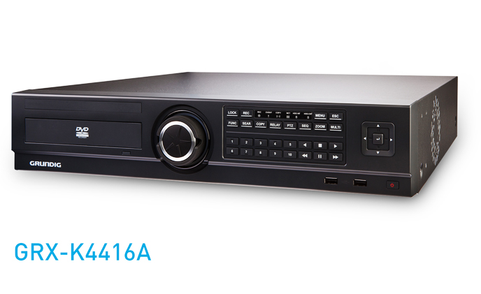 Grundig's versatile EX-SDI hybrid DVR works with EX-SDI, HD-SDI, 960H and 760H camera technologies