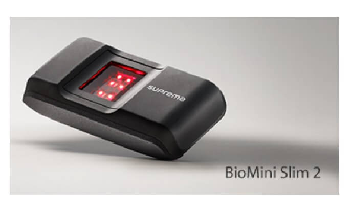 Suprema BioMini Slim 2 integrated into IdentaMaster/IdentaMaster Pro