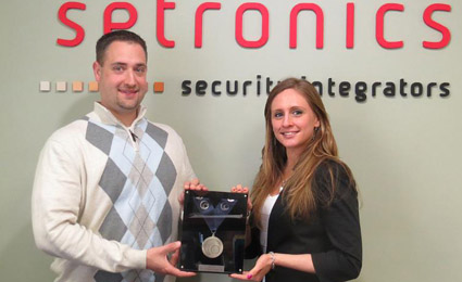 Setronics awarded as top regional dealer by Brivo Systems 