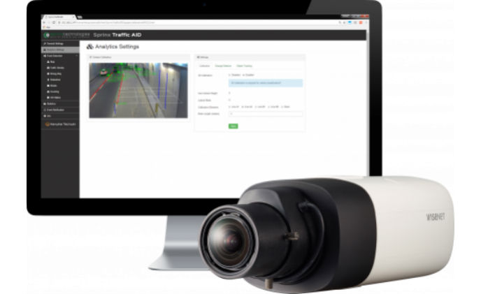 Wisenet X H.265 cameras integrated Sprinx Technologies